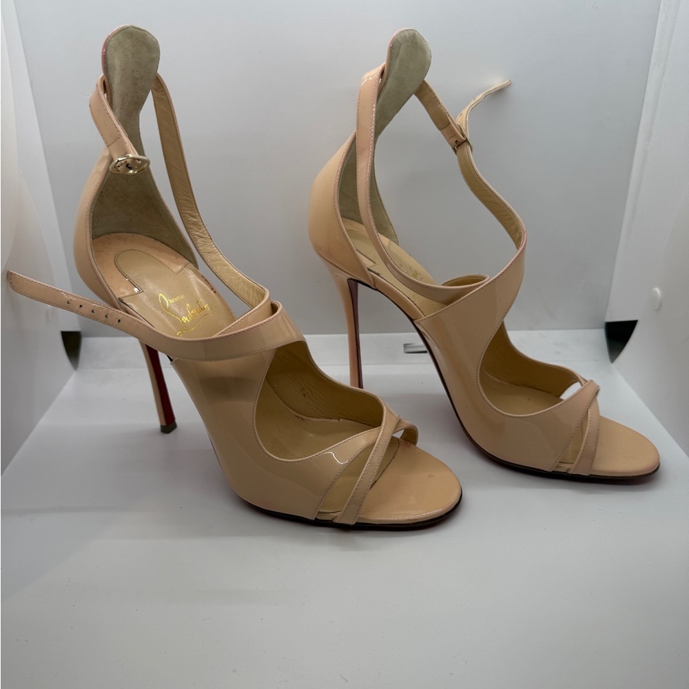 Christian Louboutin Blush Strappy Heels - Picture 2 of 7